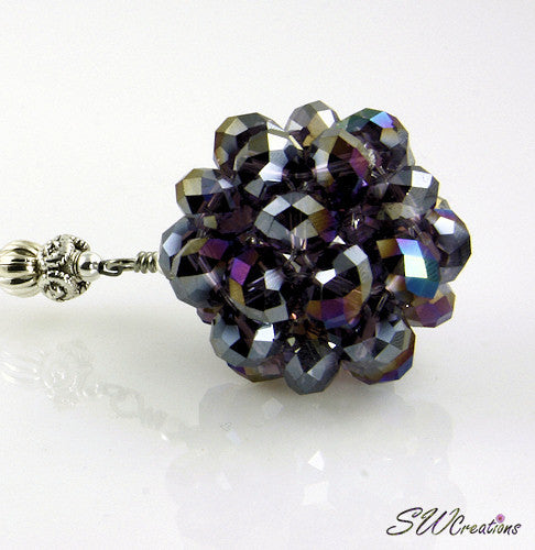 Cosmic Circle Tanzanite Purple Beaded Car Jewel - SWCreations
 - 1