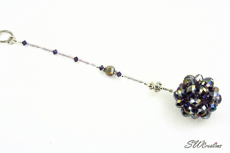 Cosmic Circle Tanzanite Purple Beaded Car Jewel - SWCreations
 - 2