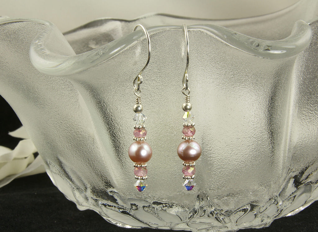 pearl gemstone earrings