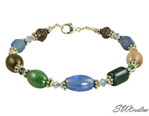 Multicolored Crystal Glass Beaded Bracelets - SWCreations
