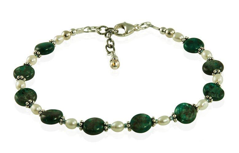 Teal Green Labradorite Gemstone Bracelet - SWCreations
 - 2