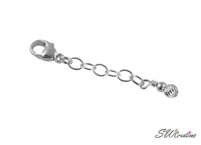 Spiral Round Silver Jewelry Extender - SWCreations
