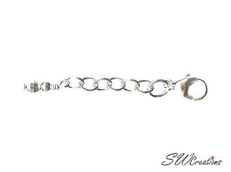 Looking Glass Silver Anklet Extender - SWCreations
