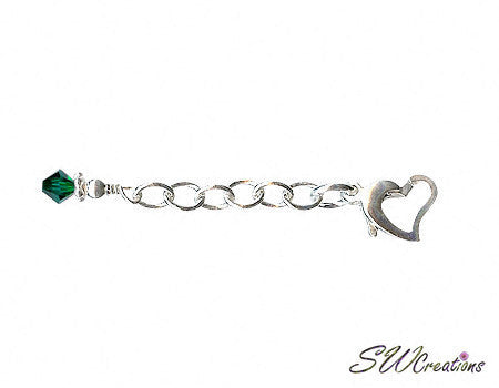 Heart of Gem Crystal Anklet Jewelry Extender - SWCreations
 - 3