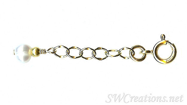 Fancy Gold Oyster's Pearl Bracelet Extender – SWCreations