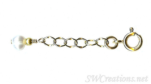 Fancy Gold Oyster's Pearl Anklet Extender - SWCreations
