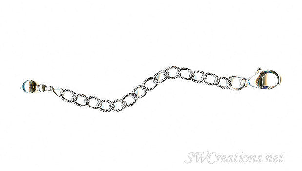 Handmade Boulete Ball Fancy Silver Necklace Extender – SWCreations