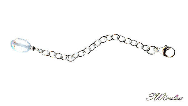 Cubic Zirconia Silver Jewelry Necklace Extender - SWCreations
