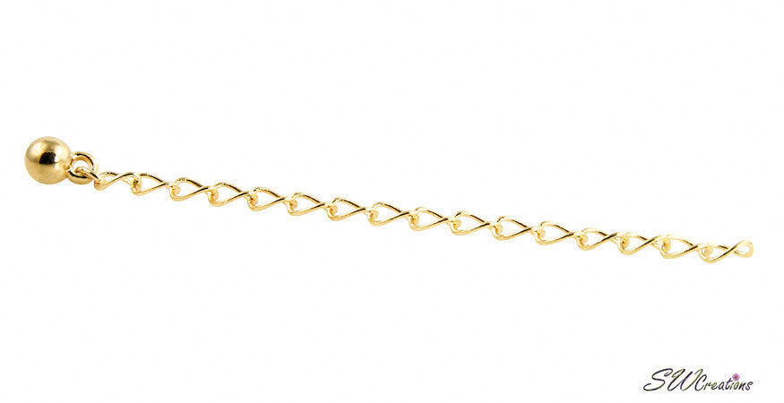 Allusive Gold Plated Necklace Jewelry Extender - SWCreations
 - 2