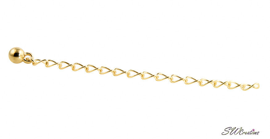 Allusive Gold Plated Necklace Jewelry Extender - SWCreations
 - 2
