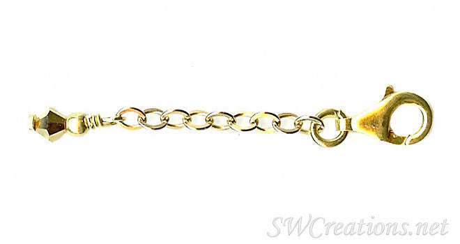 Golden Heart Breaker Crystal Bracelet Extender – SWCreations