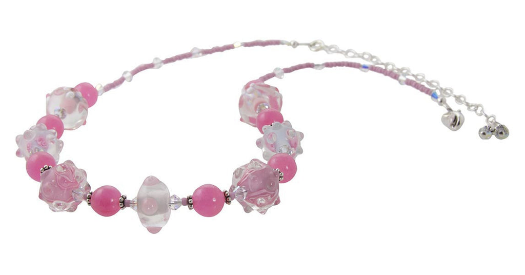 Pretty in Pink Lampwork Jewelry Set - SWCreations
 - 3