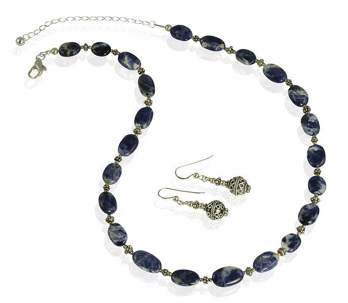 Lapis Lazuli Gemstone Necklace Set - SWCreations
 - 2