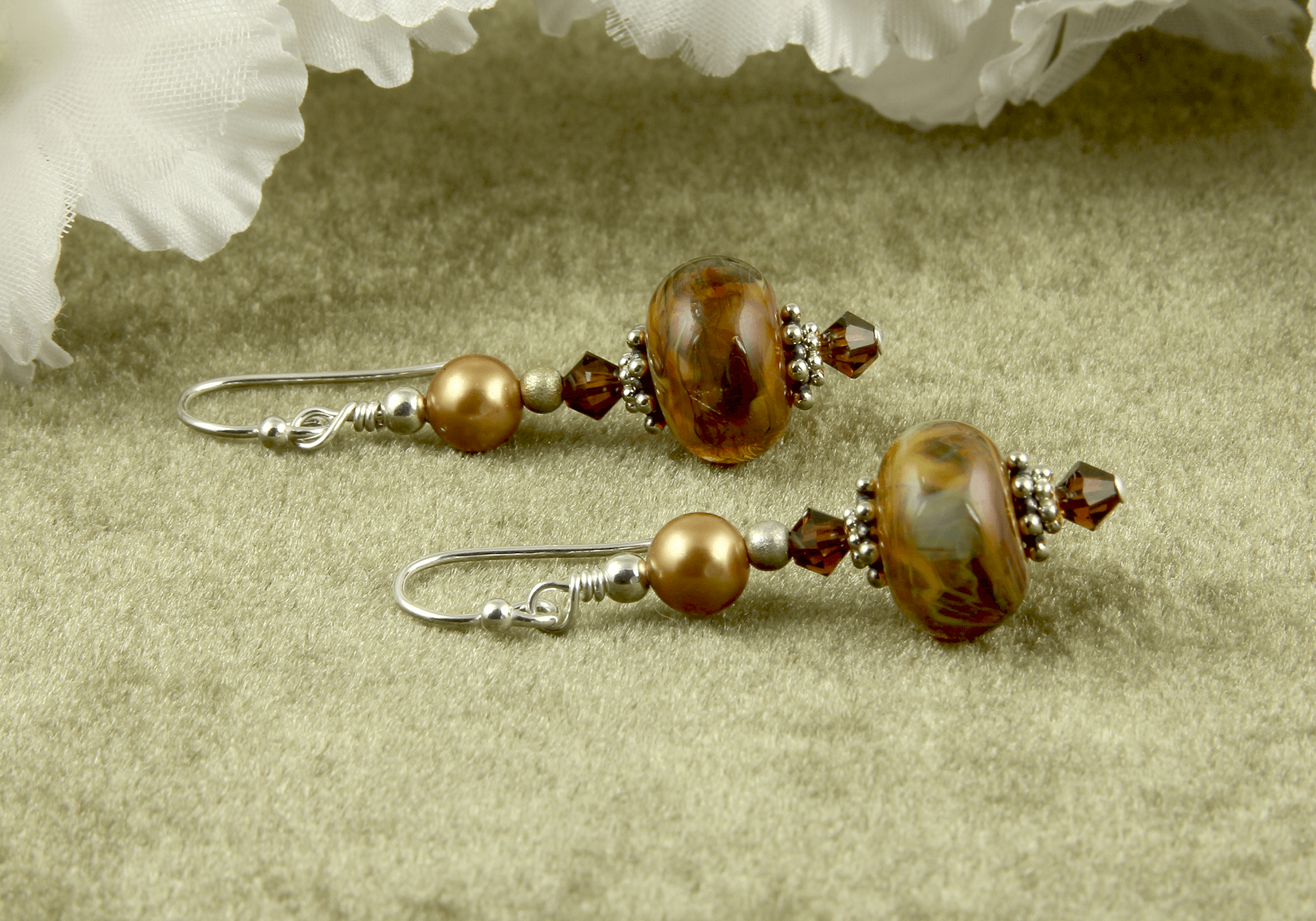 Lampwork hotsell bead earrings