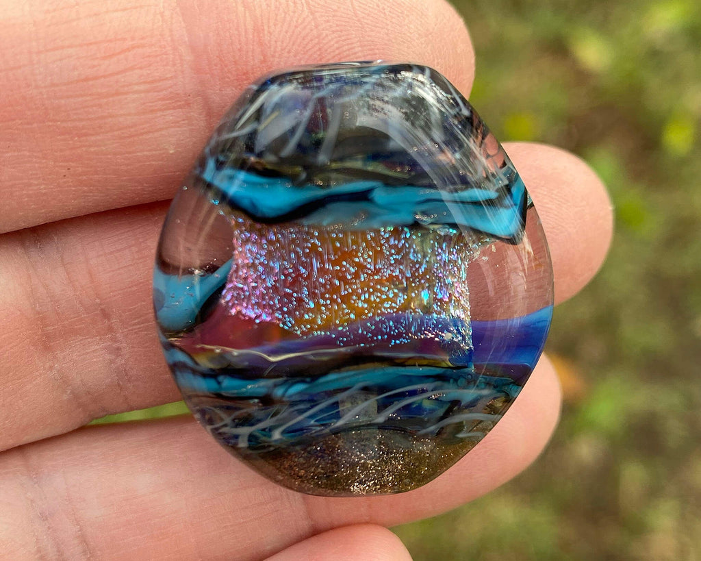 blue dichroic bead