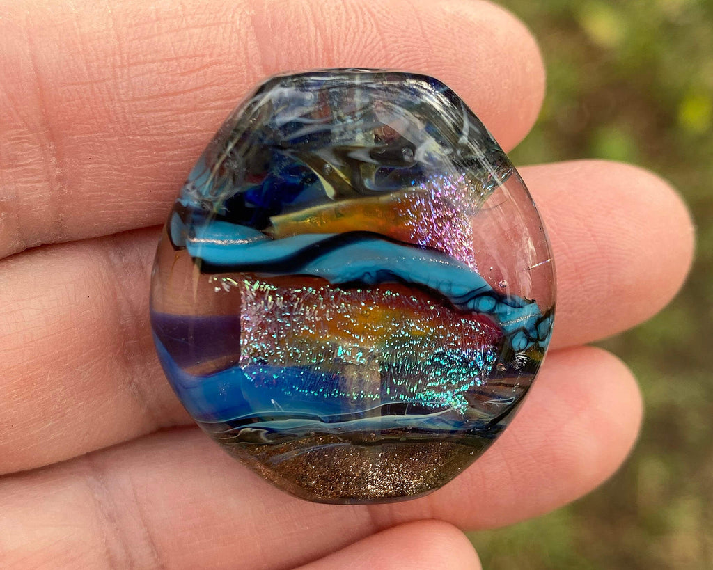 blue dichroic bead
