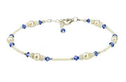 Classic - Something Blue Wedding Sapphire Heart Anklets - SWCreations